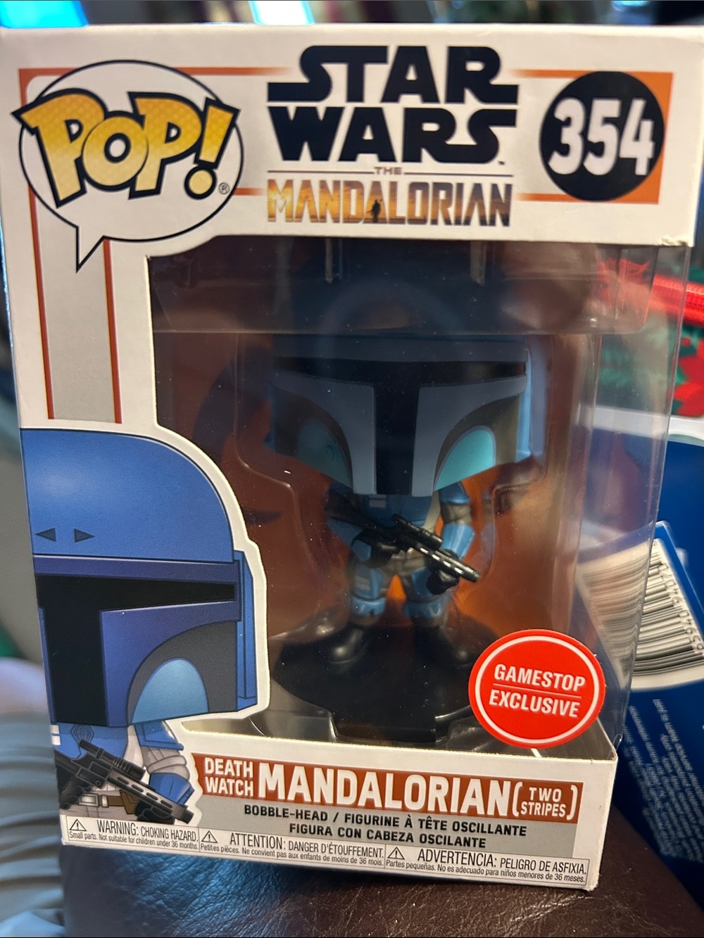 Funko Pop! Star Wars The Mandalorian Figure - Blue, White, Orange